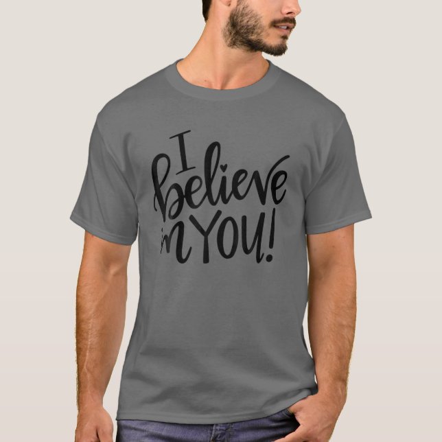 T-shirt Boho Style Je Crois En Vous Teacher Test Day Gi (Devant)