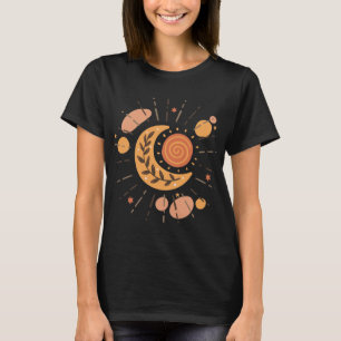 T-shirt Boho Sun et Lune Celestial Esotérique