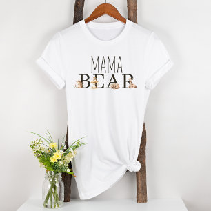 T-shirt Boho Woodland Animaux Maternité Mama Ours