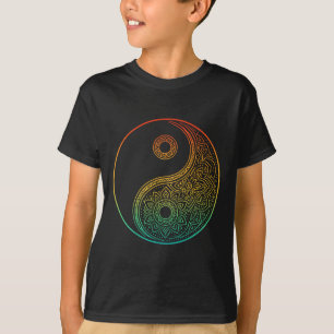 T-shirt Boho Yin Yang Mandala Zen Méditation Taoïsme Tai C
