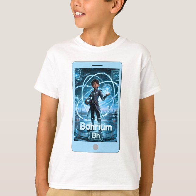 T-shirt Bohrium (Bh) – Collection ATOMIVRA™ (Devant)