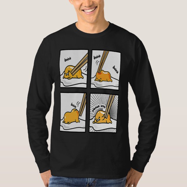 T-shirt Boink Egg Yolk Please Stop Cute Lazy Sleepy Egg Fo (Devant)