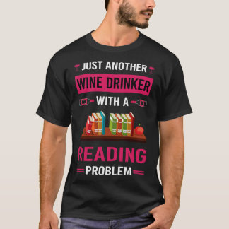 T-shirt Boire à vin livre de lecture