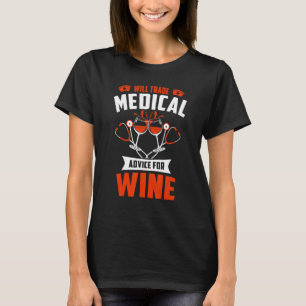 T-shirt Boire À Vin Nurser Va Échanger Des Conseils Médica