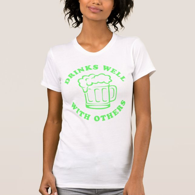 T-shirt Boire Bien Avec Les Autres (Devant)