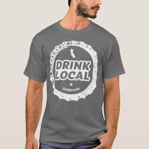 T-shirt Boire Bière artisanale locale Californie Casquette