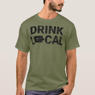 T-shirt Boire Bière Iowa Craft Locale Brasserie