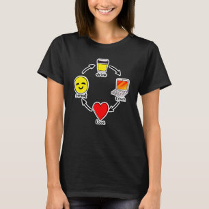 T-shirt Boire Café Apprendre Amour Répéter Citation