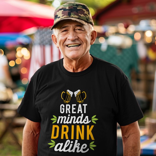 T-shirt Boire comme les grands esprits (Créateur téléchargé)