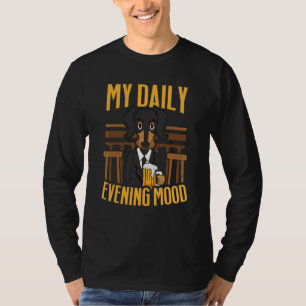 T-shirt Boire de bière tous les jours soir Mood Dachshund 