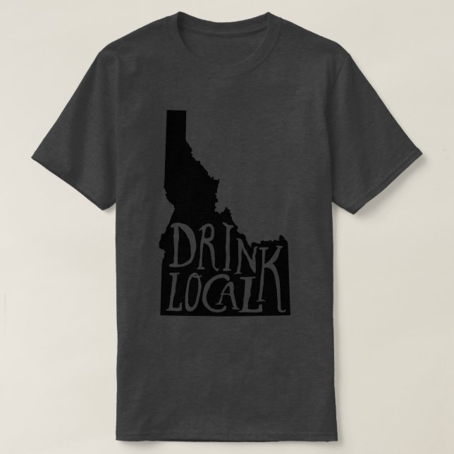 T-shirt Boire De La Bière Artisanale Locale Idaho State Ou (Design devant)