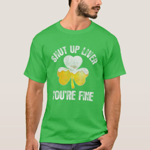 T-shirt Boire de la bière de la Saint Patrick - Tais-toi l