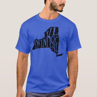 T-shirt Boire De La Bière Locale De L'État De New York