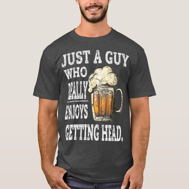 T-shirt Boire de la bière salée pour hommes Adulte Humor C (Devant)