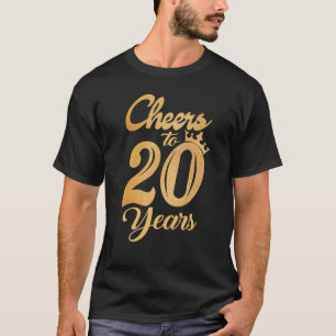 T-shirt Boire Des Cheers À 20 Ans Femmes Anniversaire
