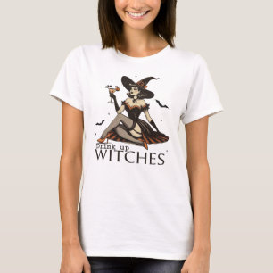 T-shirt Boire des sorcières Retro Funny Halloween