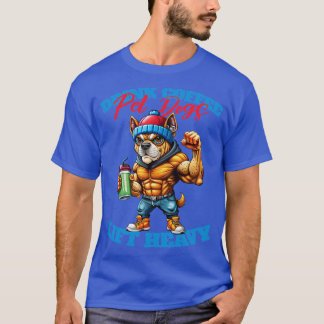 T-shirt boire du café chien chiens soulever