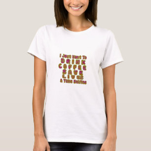 T-shirt Boire du café Sauver des vies et prendre des selfi