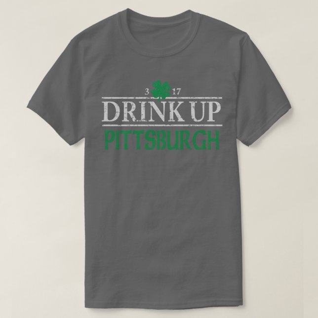 T-shirt Boire du Jour de la Saint Patrick irlandais de Pit (Design devant)