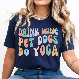 T-shirt Boire Du Vin Chiens Pour Animaux De Compagnie Fair