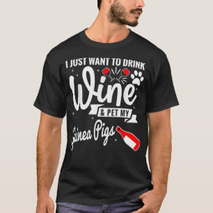 T-shirt Boire du vin mousseux cobayes _4
