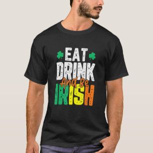 T-shirt Boire et être irlandais St. Patrick's Day