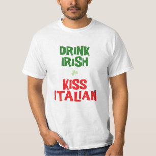T-shirt Boire Irish Kiss Italien