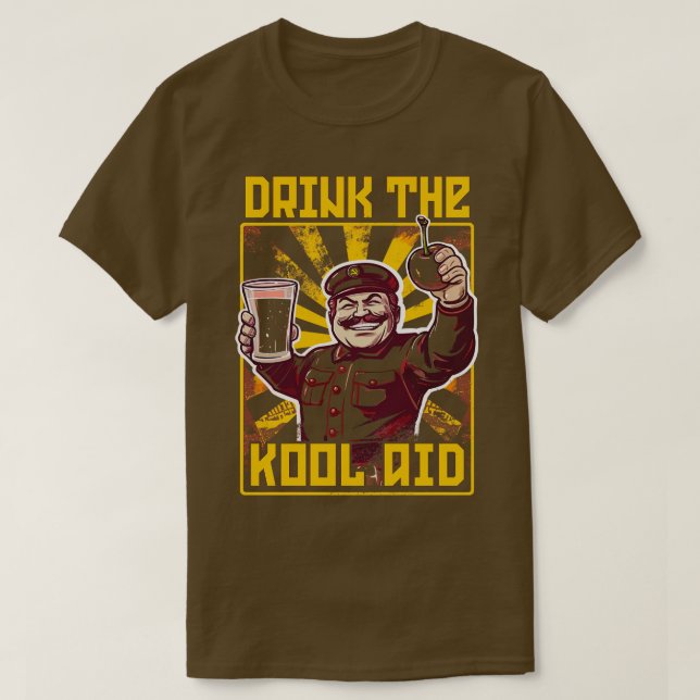 T-shirt Boire Le Mème Communiste Rétro KoolAid (Design devant)