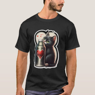 T-shirt Boire Lemonade Kitten Paw Soda Pop Meow été