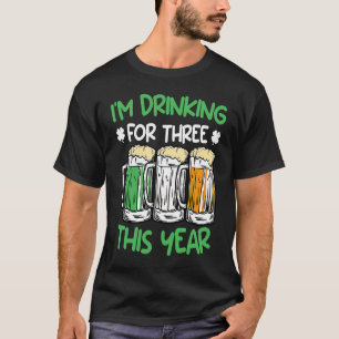 T-shirt Boire pour trois cette année St Patrick's Day 1