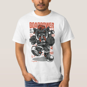 T-shirt boire power drôle animal
