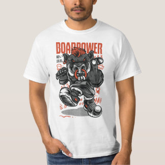 T-shirt boire power drôle animal