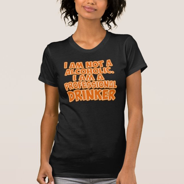 T-shirt Boire professionnel de bière (Devant)