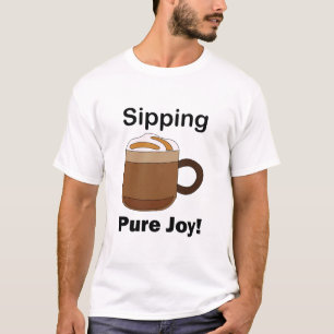 T-shirt Boire un latte, un pur plaisir