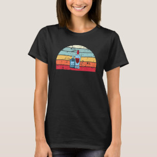 T-shirt Boire vintage Vodka Coucher de soleil Hommes Femme