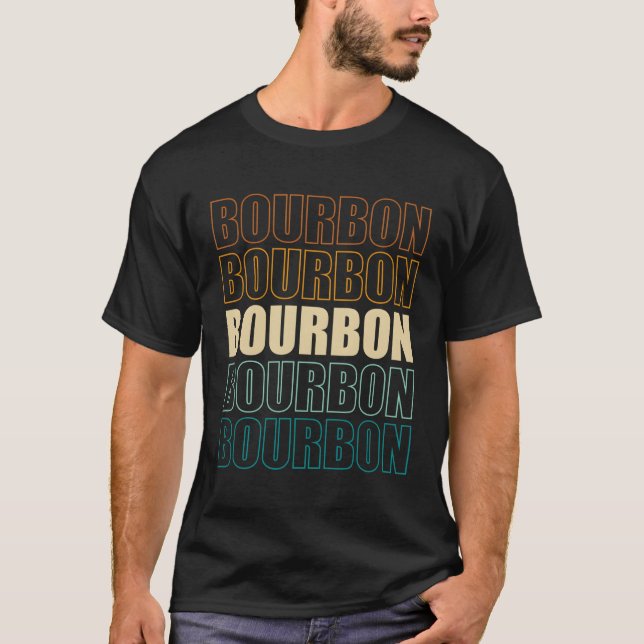 T-shirt Boire Whiskey Bourbon (Devant)