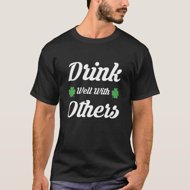T-shirt Bois Bien Avec D'Autres St. Patricks Day (Devant)