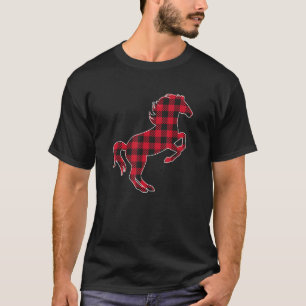 T-shirt Bois de bison classique rouge et noir