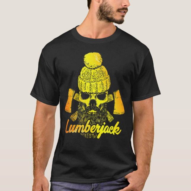 T-shirt Bois de bûcheron et boiseries (Devant)