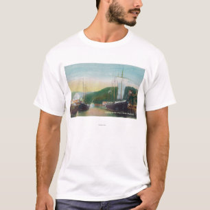 T-shirt Bois de charpente de chargement sur la scène de