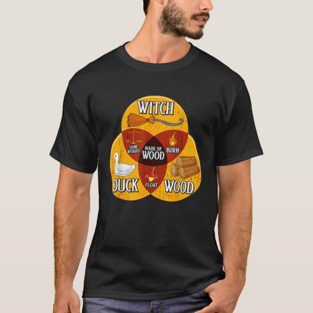 T-shirt Bois De Chuck De Sorcière Même Poids Fabriqué En F (Devant)