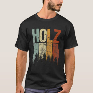 T-shirt Bois de scie à tronçonneuse Arbres de forêt Bâton