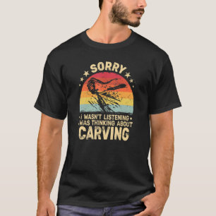 T-shirt Bois de sculpture retro Bois Carvin