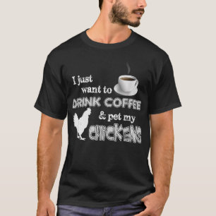T-shirt Bois du Café et Caresse Mes Poules Drôle de Fermie