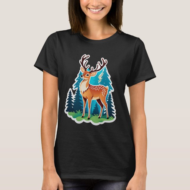 T-shirt Bois enchanté du cerf (Devant)