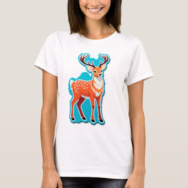 T-shirt Bois enchanté du cerf (Devant)