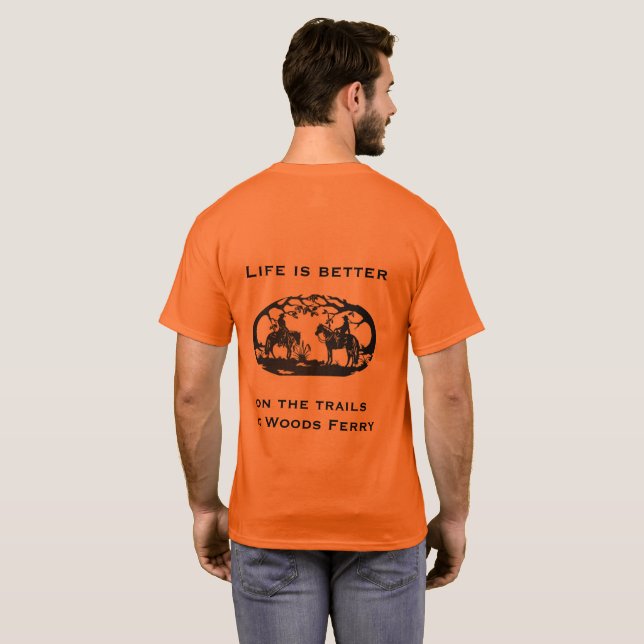 T-shirt Bois Ferry Horse Trails - La vie est meilleure (Dos entier)