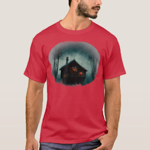 T-shirt Bois foncé Goth Cabine Horreur Cottagecore Haunte
