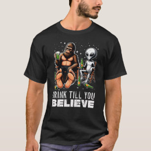 T-shirt Bois Jusqu'À Ce Que Tu Crois, Alien Bigfoot Beer L