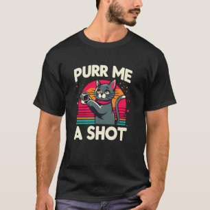 T-shirt Bois-moi un shot, boisson caféinée alcoolisée pour